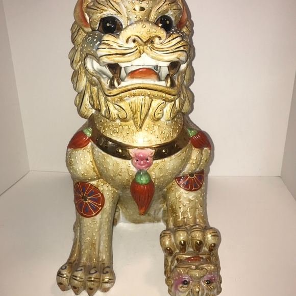 Other - Asian Foo Dog Dragon Ceramic Sculpture